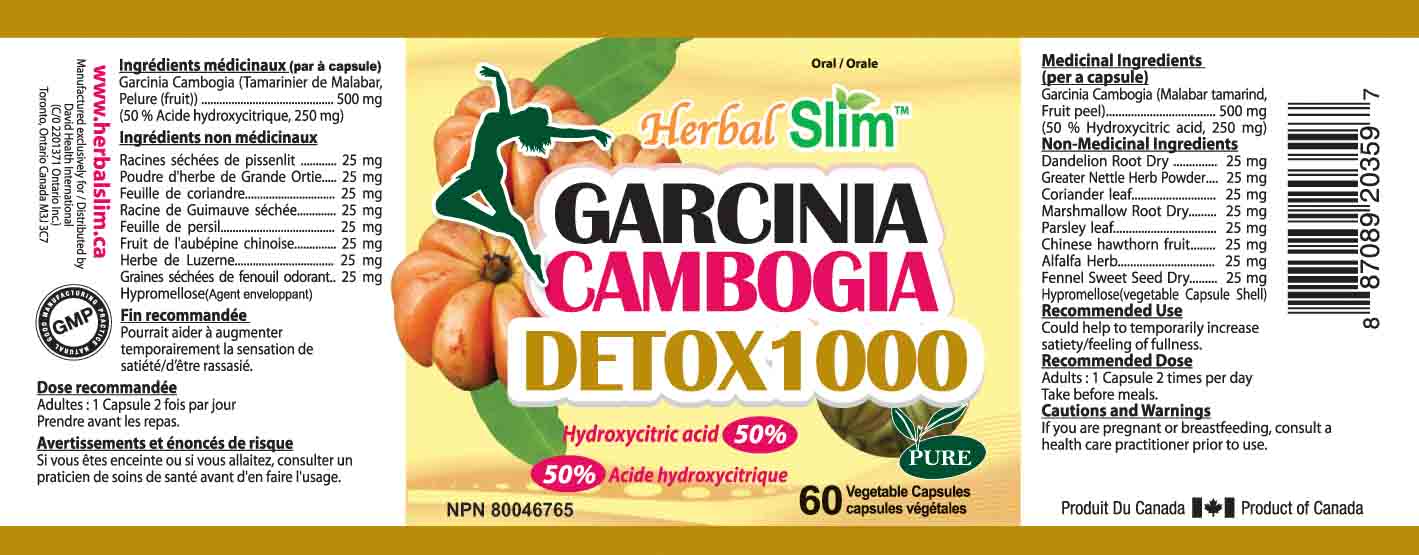 HerbalSlim GARCINIA CAMBOGIA DETOX 1000